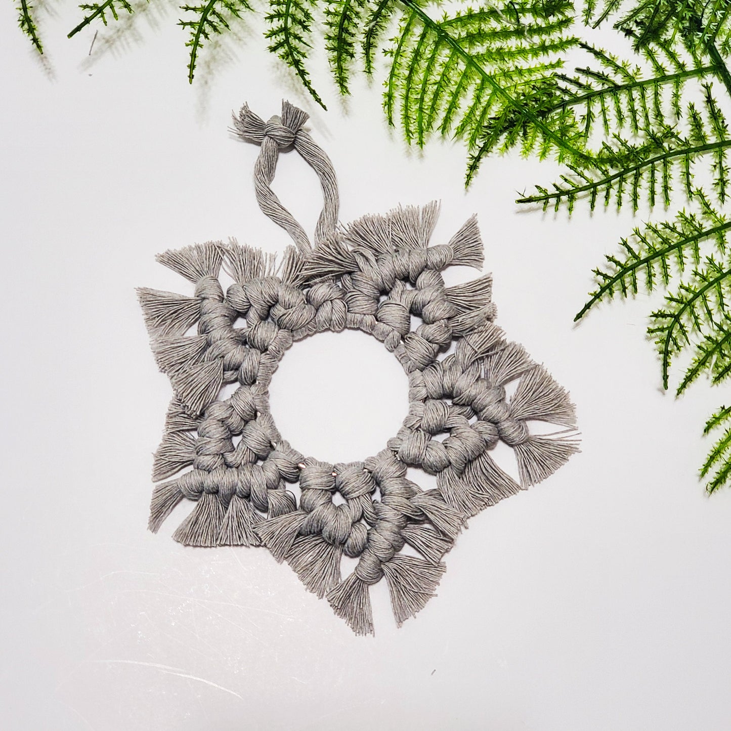 Macrame Christmas star ornament pdf PATTERN. digital download
