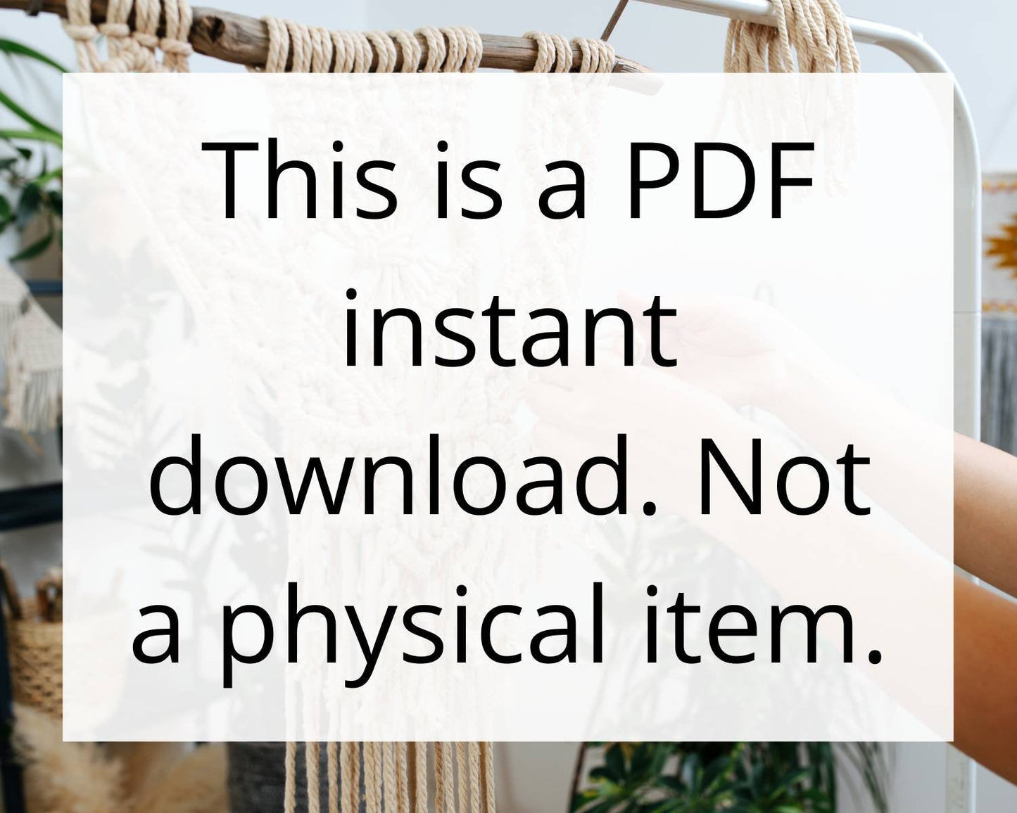 Macrame mandala pattern 'madam macrame'. Digital download.