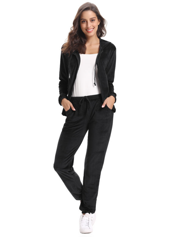 Casual/ Comfortable And Stylishwomen'S Velvet Suit