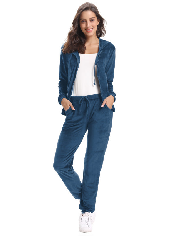 Casual/ Comfortable And Stylishwomen'S Velvet Suit