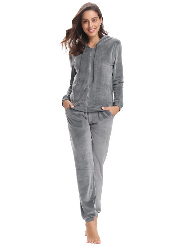 Casual/ Comfortable And Stylishwomen'S Velvet Suit