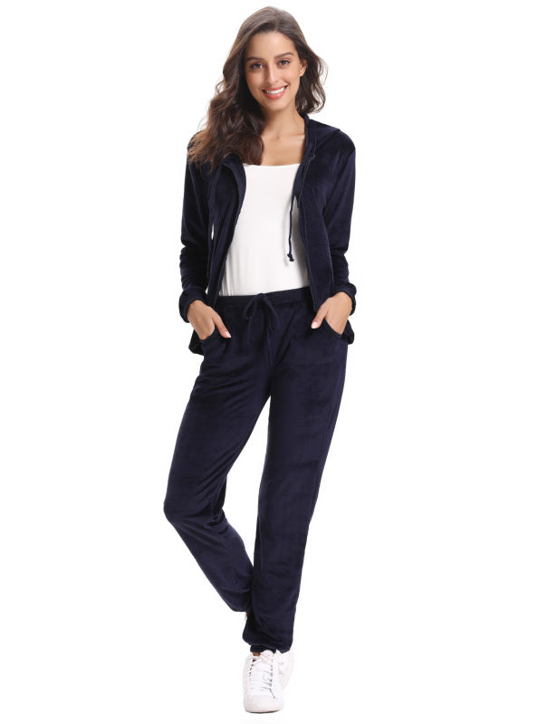 Casual/ Comfortable And Stylishwomen'S Velvet Suit