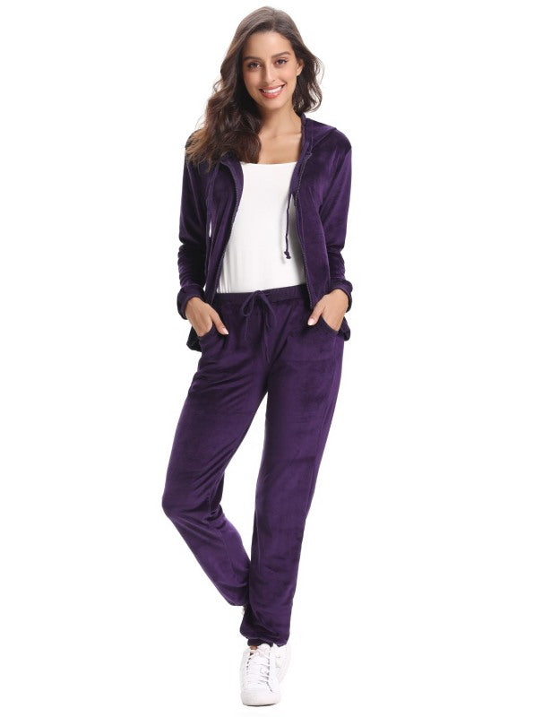Casual/ Comfortable And Stylishwomen'S Velvet Suit