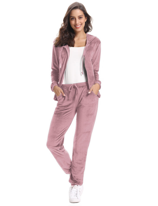 Casual/ Comfortable And Stylishwomen'S Velvet Suit