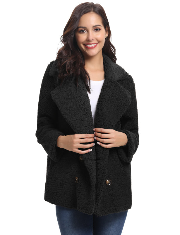 Fashion All-Match Casual Ladies Plush Coat