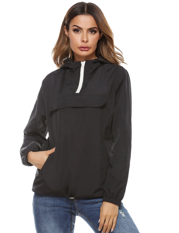Outdoor Riding And Traveling Wear Women'S Short Waterproof Raincoat