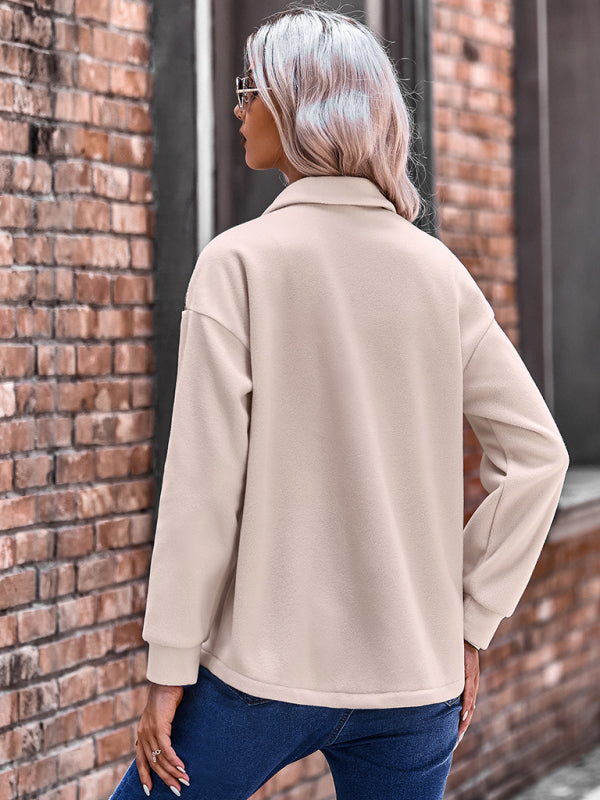 Women’s Patch Embroidered Detail Long Sleeve Shirt Jacket