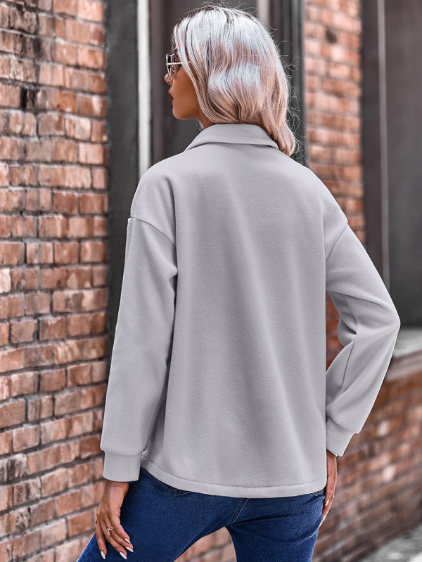 Women’s Patch Embroidered Detail Long Sleeve Shirt Jacket