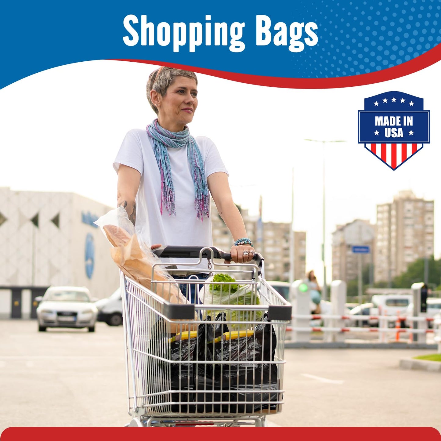 11.5x6.5x21“  0.47mil Plastic Bags 1000 Count Wholesale