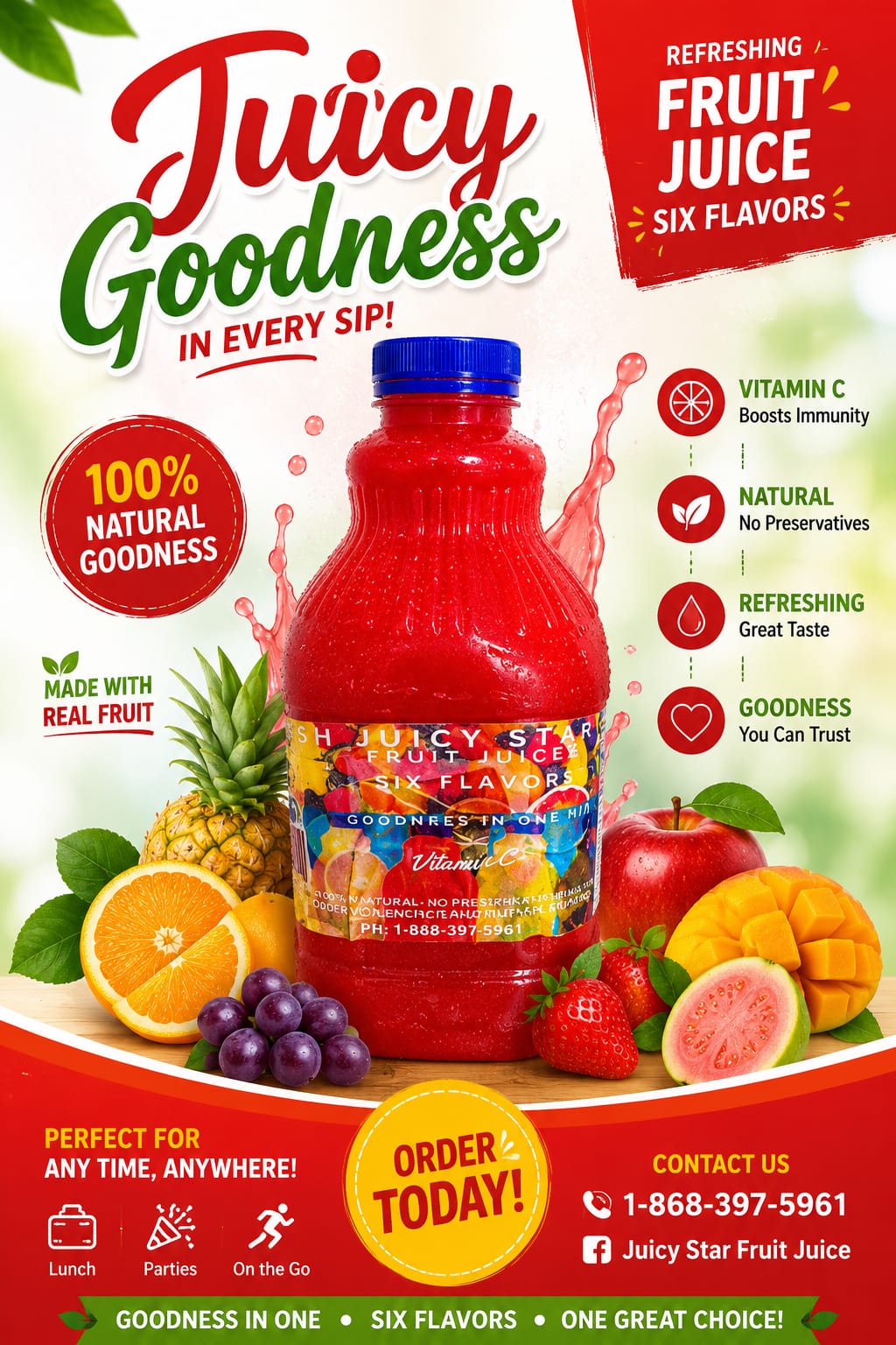 Fresh Juicy Start Fruit Juice