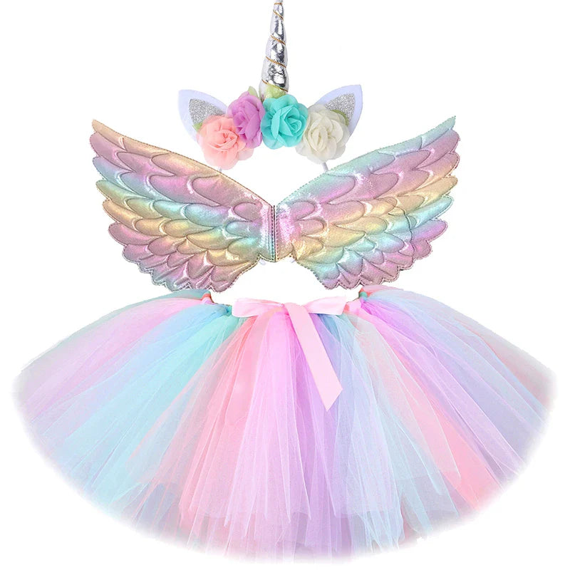 EtherealBe Kids Unicorn Halloween Costume with Wings