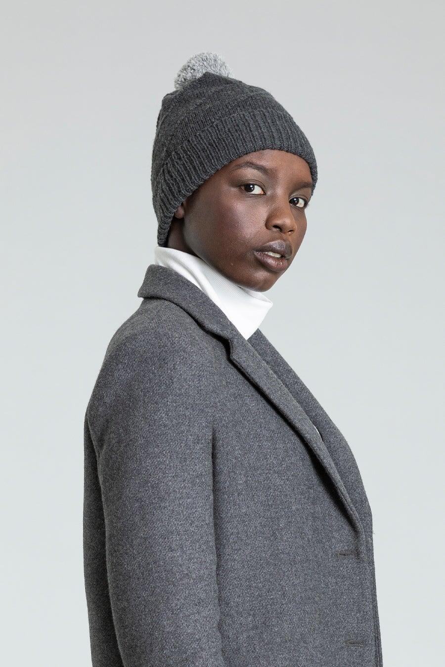 Merino Pom Pom Hat