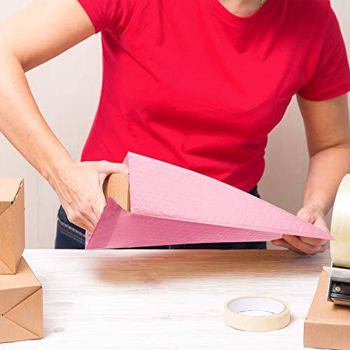 8.5x12 Bubble Mailer Padded Envelope #2 | Usable Size 8.5x11"| Sakura Pink