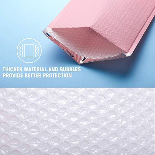 8.5x12 Bubble Mailer Padded Envelope #2 | Usable Size 8.5x11"| Sakura Pink