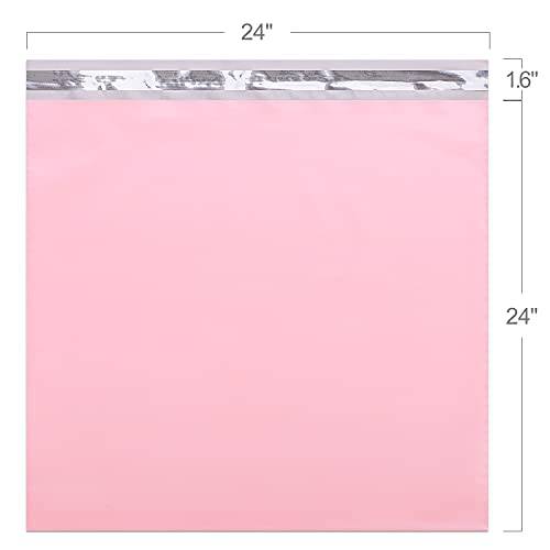 24x24 Poly Mailer Envelope Shipping Bags | Sakura Pink