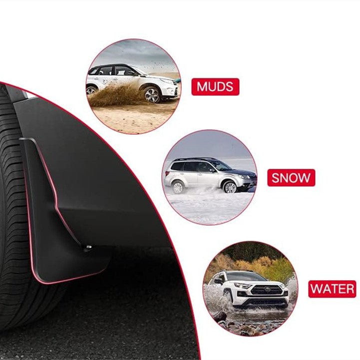 Mud Flaps Splash Guards for Model S/X | 4-Piece Set