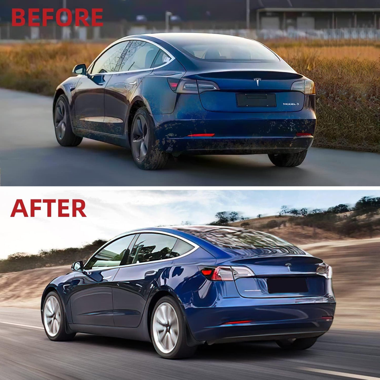 Mud Flaps Splash Guards for Model S/X | 4-Piece Set
