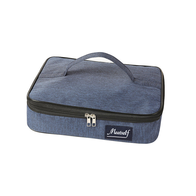 New Type Portable Aluminum Foil Thickened Bento Bag Students Carry Lunch Box Bag, Thermal Insulation, Lunch Picnic Bag