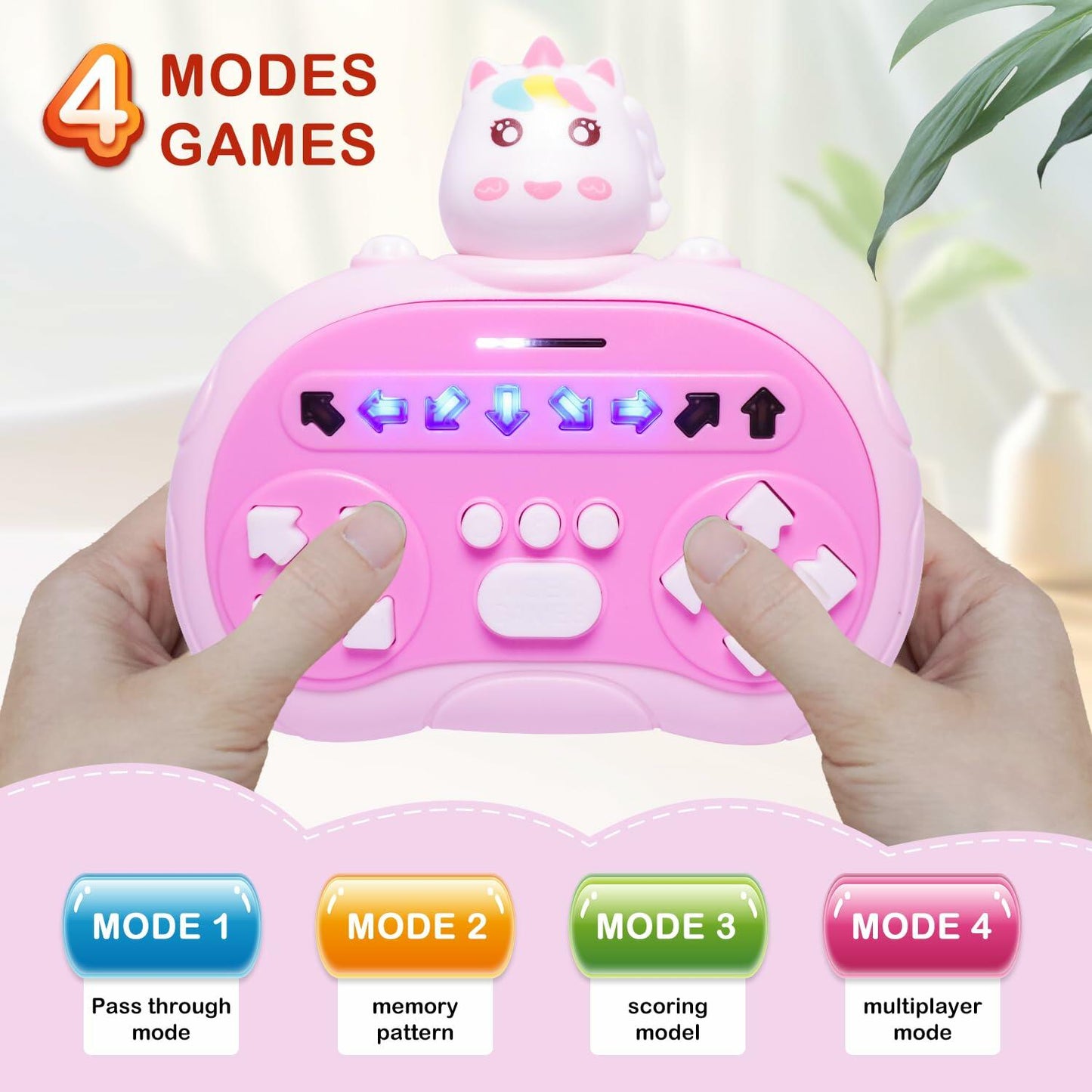 Rhythm Master Dance Machine Handheld Game Red Bear Educational Toy