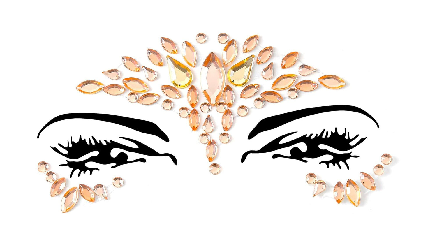FACEGEM LONDON Face Gems Adhesive Glitter Tattoo Stickers 21 PCS