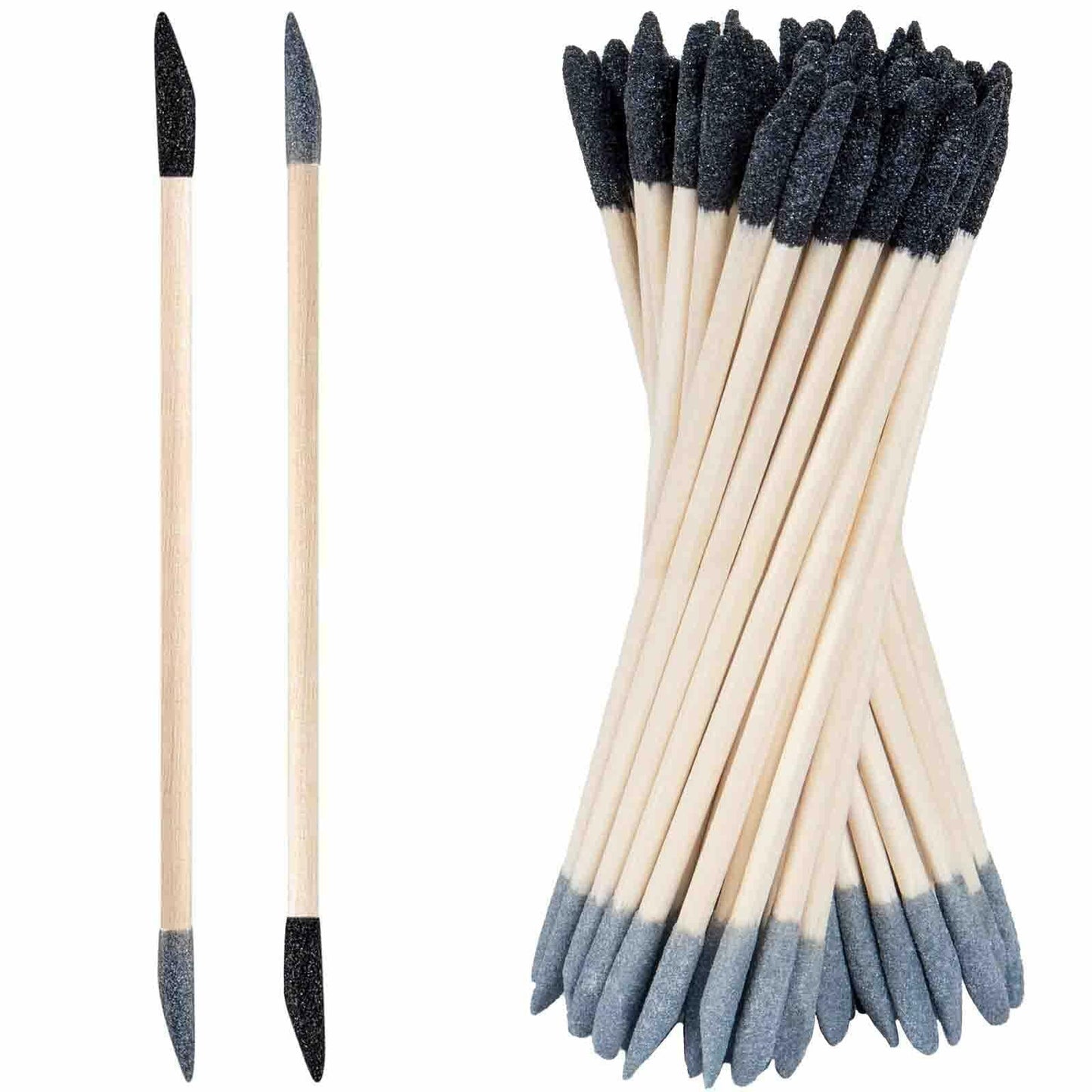 Nokiils 100Pcs Sanding Stick 280 Grit Fine Detailing 5.4x0.2 Inch Aluminum Oxide
