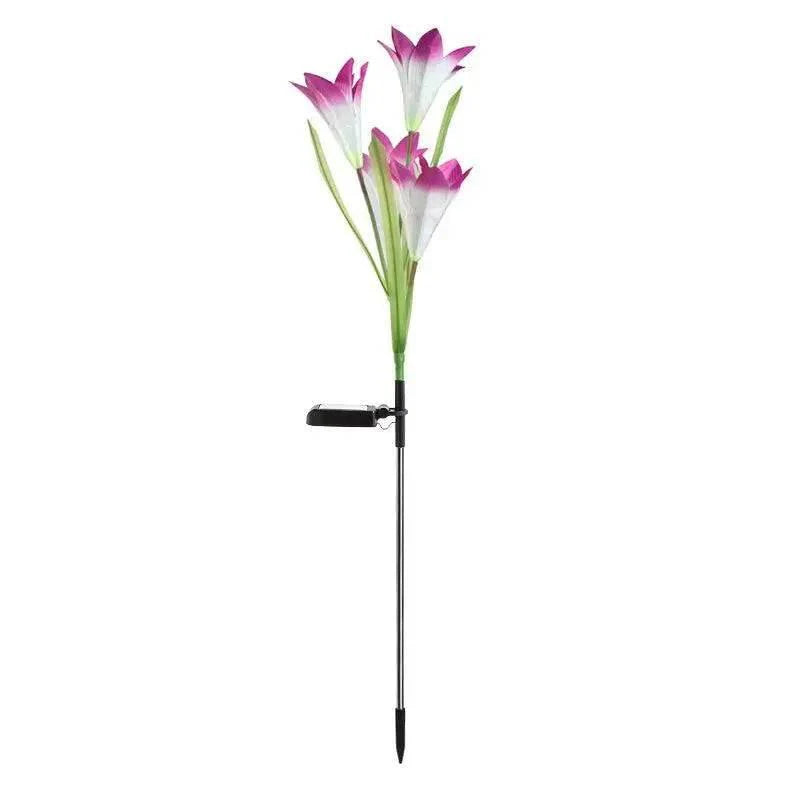 Dabsfavshop Outdoor Solar Lily Garden Lights - Decorative Pathway Lighting