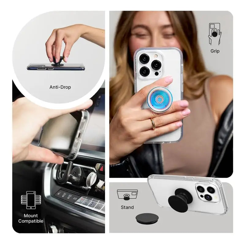 PopSockets Phone Grip with Expanding Kickstand, Adhesive Grip - Frenetic Flower