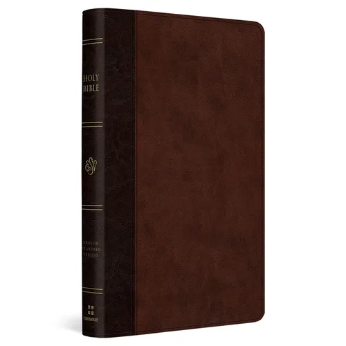 ESV Large Print Thinline Reference Bible (Trutone, Brown/Walnut, Timeless Design)