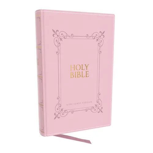 KJV Holy Bible: Large Print with 53,000 Center-Column Cross References, Pink Leathersoft, Red Letter, Comfort Print (Thumb Indexed): King James Versio