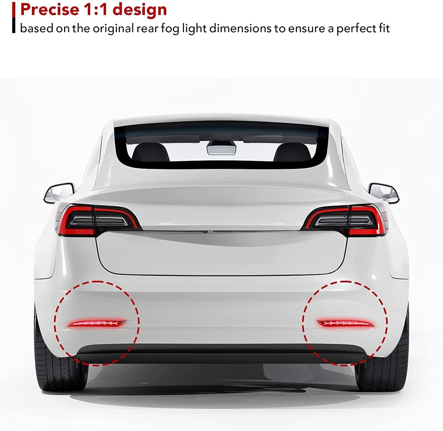 TESERY Rear Bumper Turn Signal Light Upgrade for Model Y