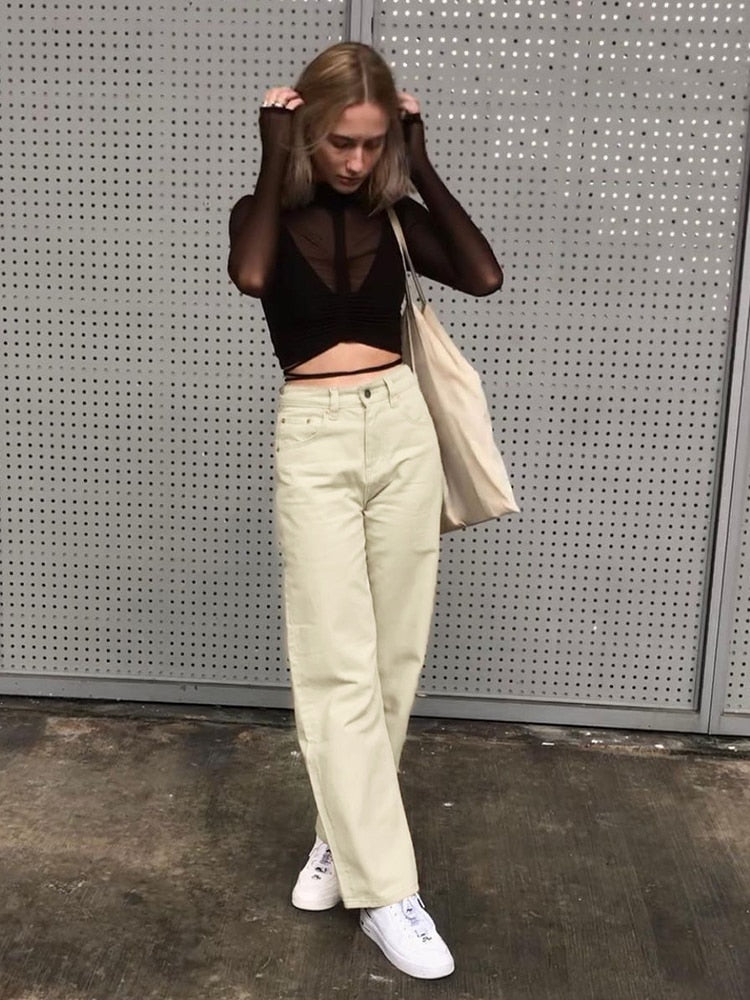 EtherealBe vintage high waist wide leg pants — Classic Brown