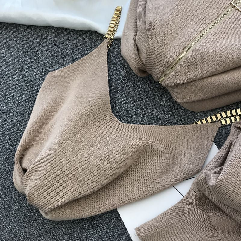 EtherealBe knit sweater and pants outfit for women - Cozy