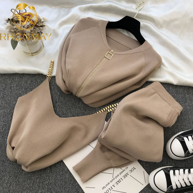 EtherealBe knit sweater and pants outfit for women - Cozy