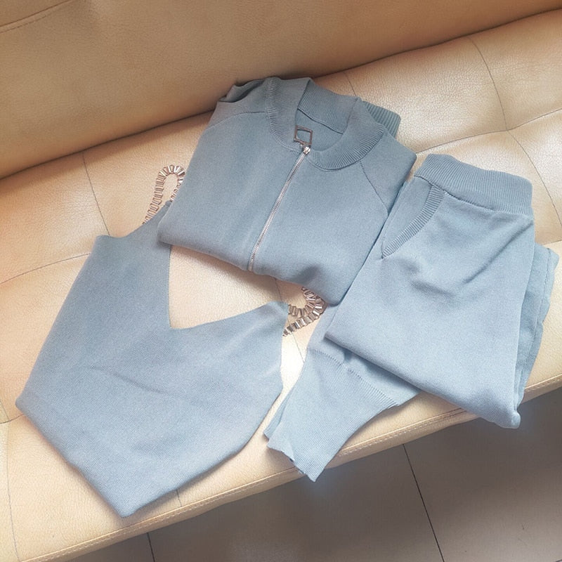 EtherealBe knit sweater and pants outfit for women - Cozy