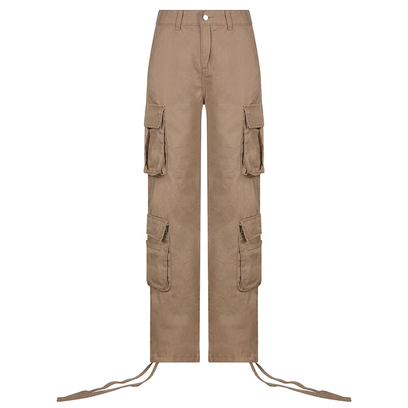 EtherealBe women's low waist cargo jeans - baggy