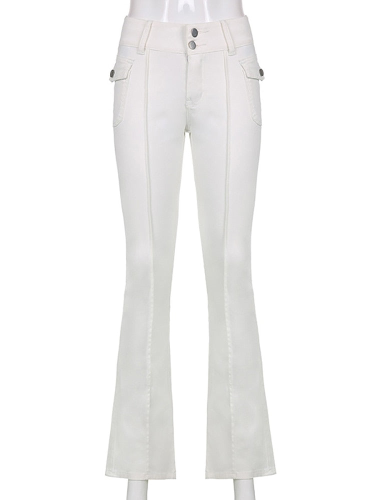 EtherealBe Slim Fit Flare Pants with Pockets