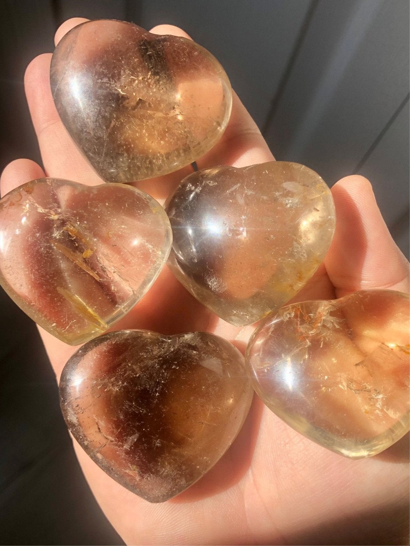 Smoky Quartz Heart – 1.5” to 2” Intuitive Pick