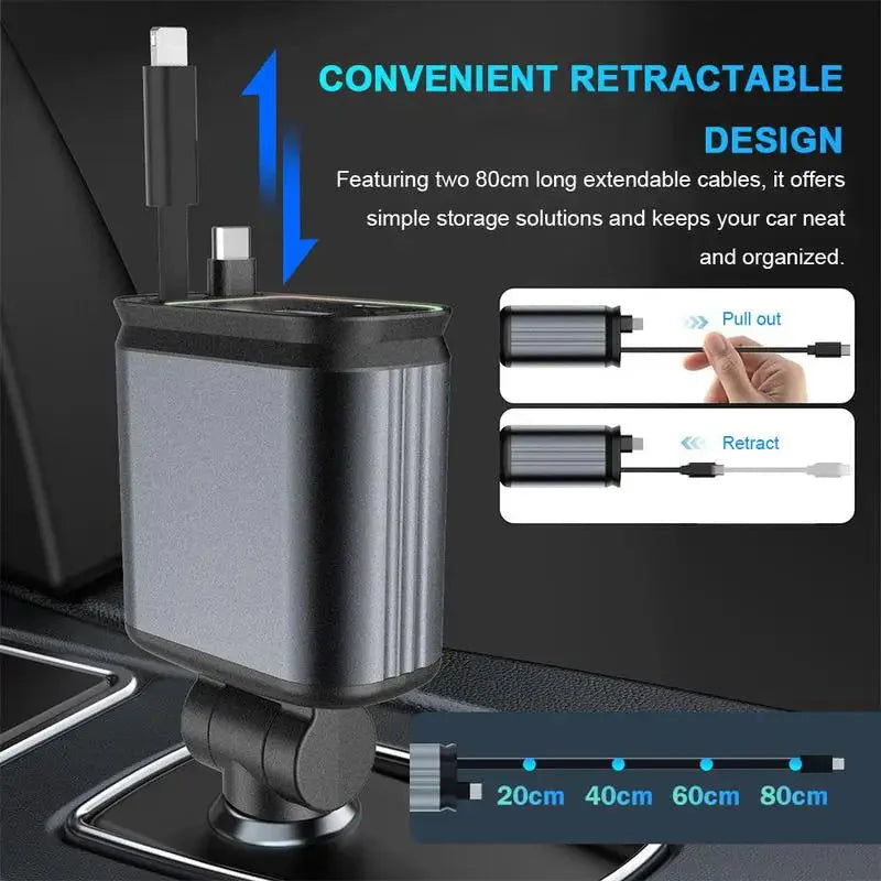 Dabfavshop Starry Sky Car Charger with Dual USB Ports