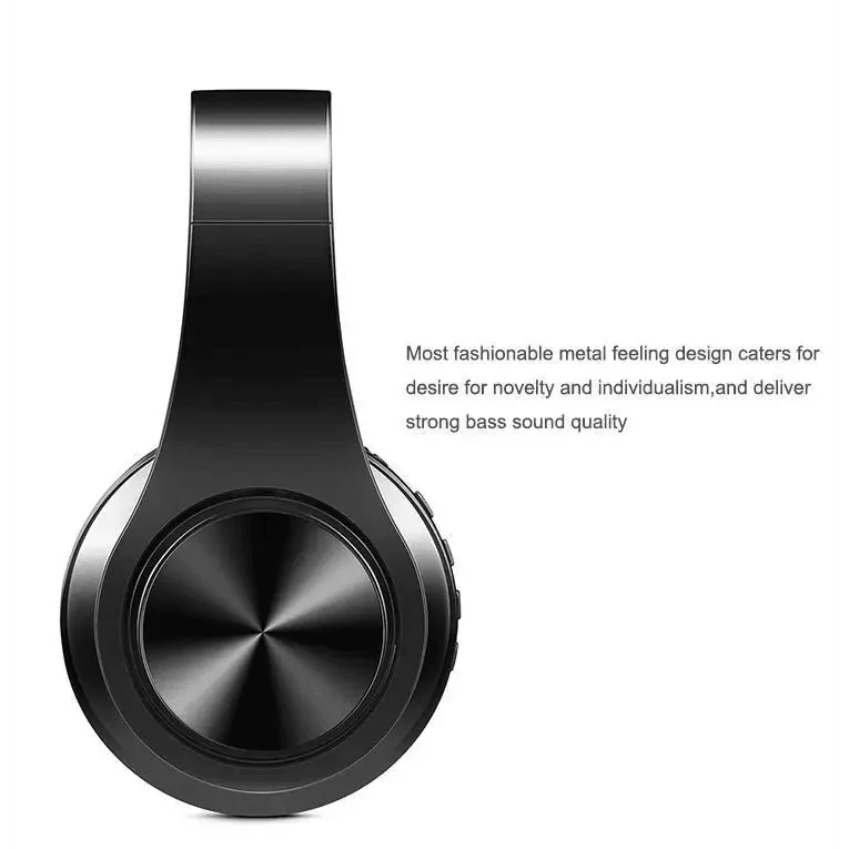 Stylish Wireless Bluetooth Headphone Stereo Headset Music Headset Foldable Wireless and Wired Stereo Headset Micro SD/TF FM For Cell Phone PC