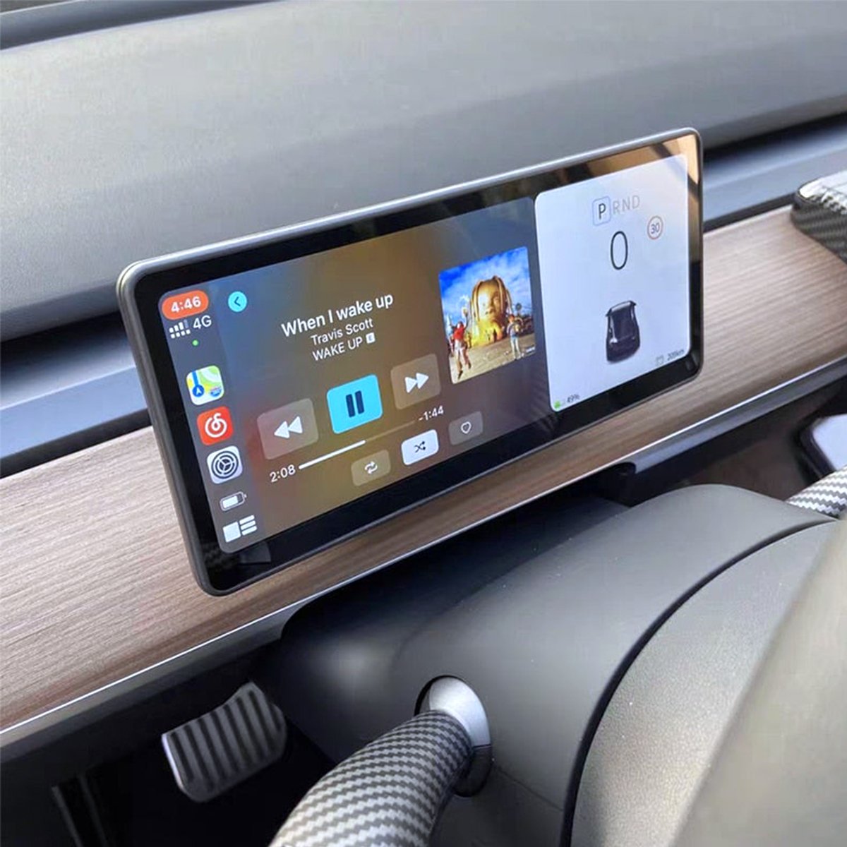 TESERY 9‘’ Carplay Instrument Dashboard Screen Display for Model 3 / Y