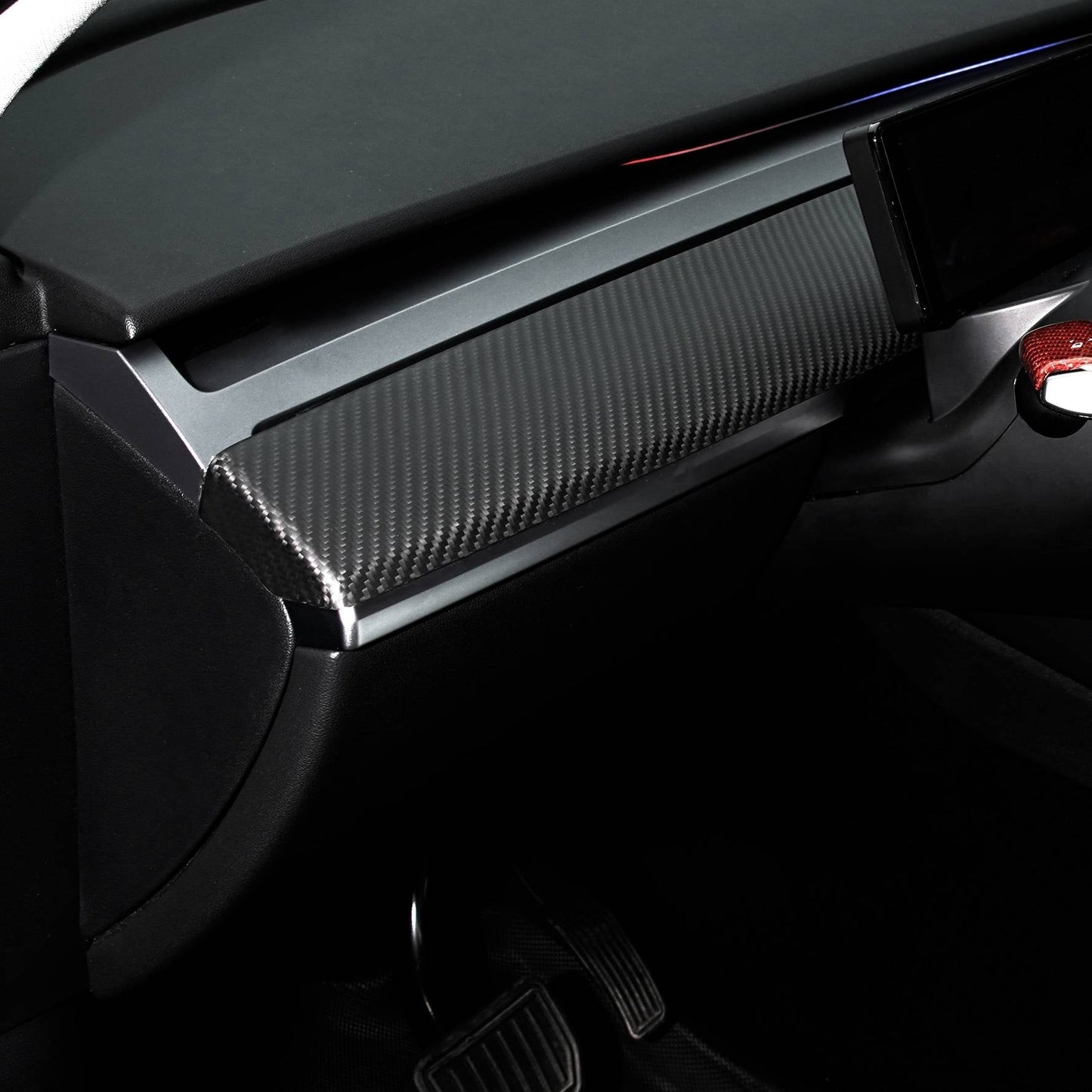 TESERY Tesla Model 3 / Y Dashboard Cover - Dry Carbon Fiber Interior Mods