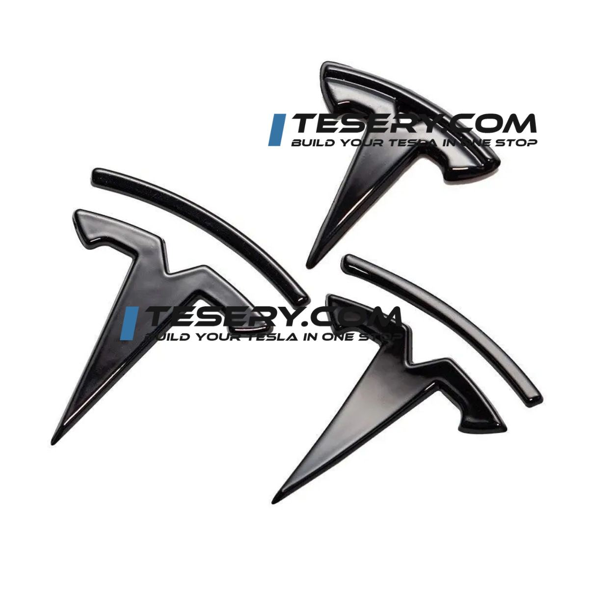 Tesla Logo "T" Emblem for Model 3 / Y (Set of 3)
