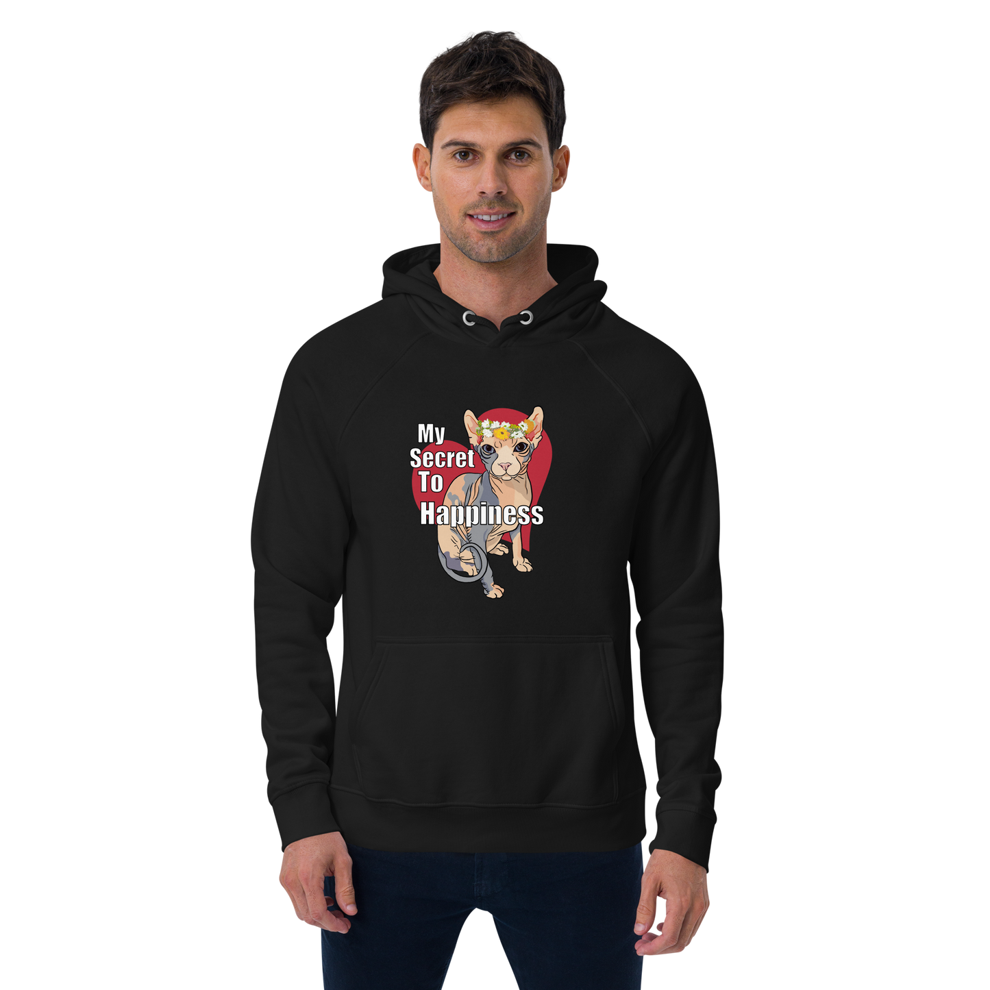"MY SECRET TO HAPPINESS" UNISEX ECO TEE