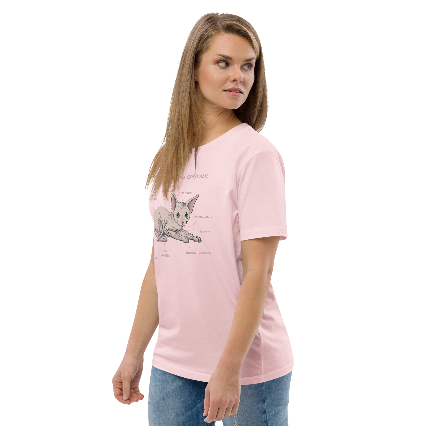 "ANATOMY OF A SPHYNX" UNISEX ORGANIC TEE