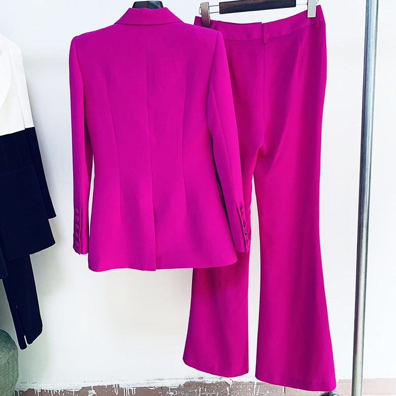EtherealBe Women's Purple Blazer and Pants Suit