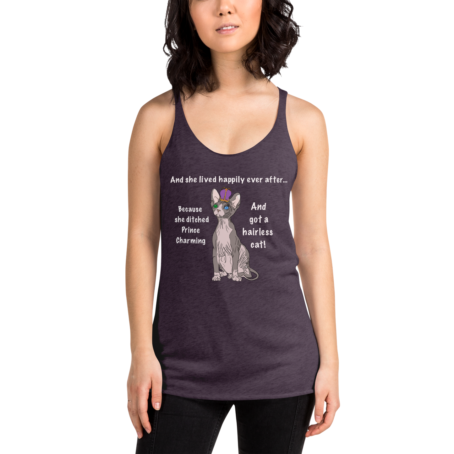 "DITCHED PRINCE CHARMING & GOT A SPHYNX" TANK