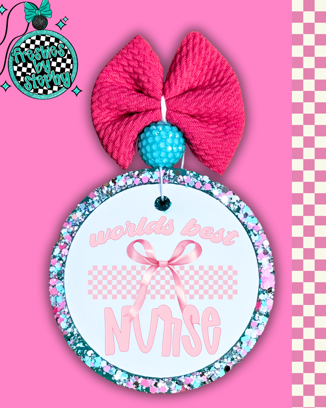 World's Best (Occupation Title) Coquette Pink Freshie