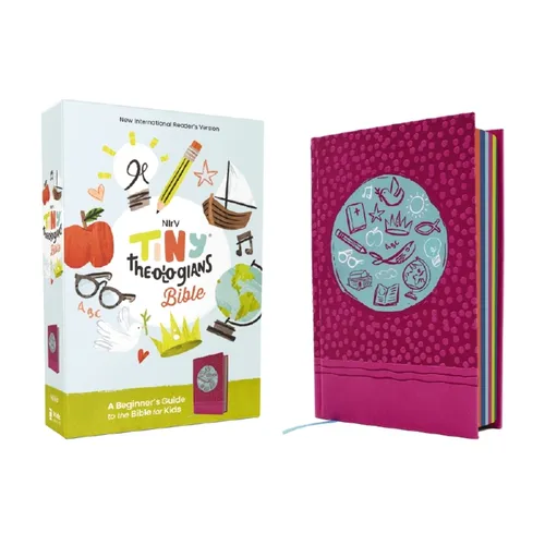 Nirv, Tiny Theologians Bible, Leathersoft Over Board, Pink, Comfort Print: A Beginner's Guide to the Bible - For Kids