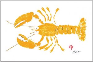 Yellow Lobster Placemat | Nautical
