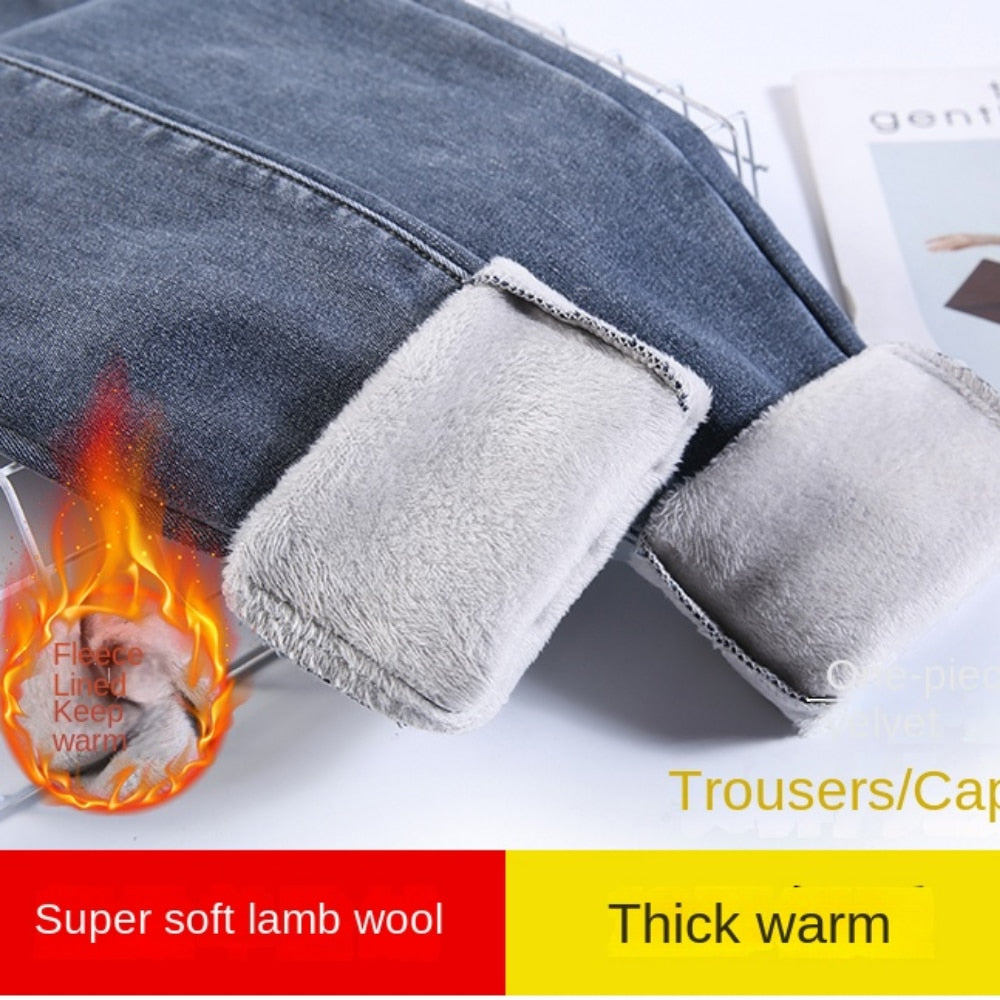 EtherealBe fleece lined skinny jeans for women — Warm